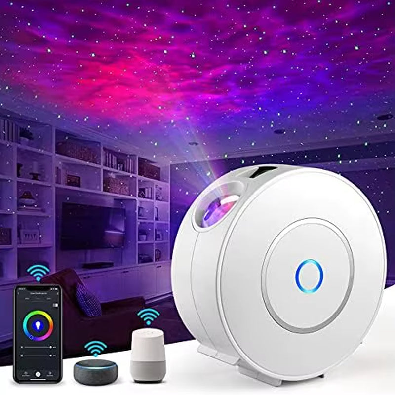 Smart Galaxy Star Projector Night Light 3D Galaxy Projector LED Lights Gift APP Adjustment for Gaming Room Bedroom Decor