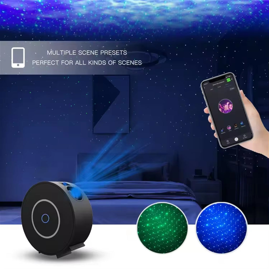 Smart Galaxy Star Projector Night Light 3D Galaxy Projector LED Lights Gift APP Adjustment for Gaming Room Bedroom Decor