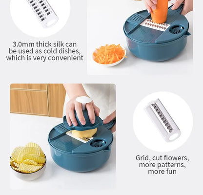 Kitchen Multi-functional Nine-in-one Vegetable Cutter